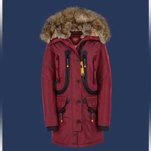 Wellensteyn Seewolf Lady Burgundy Fur Snow Jacket Coat XS